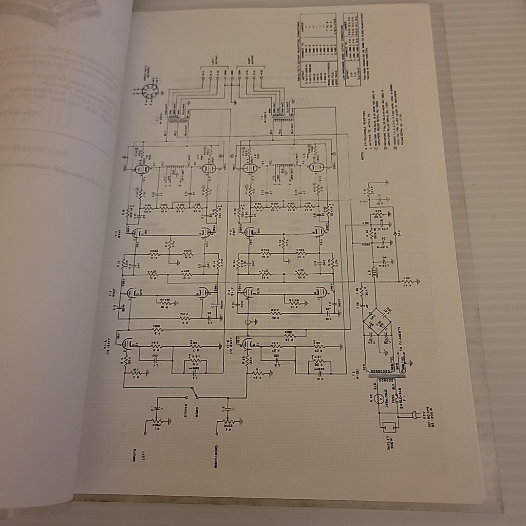 McIntosh MC225 Amplifier Schematic & Parts List Manual *Original* *VG*