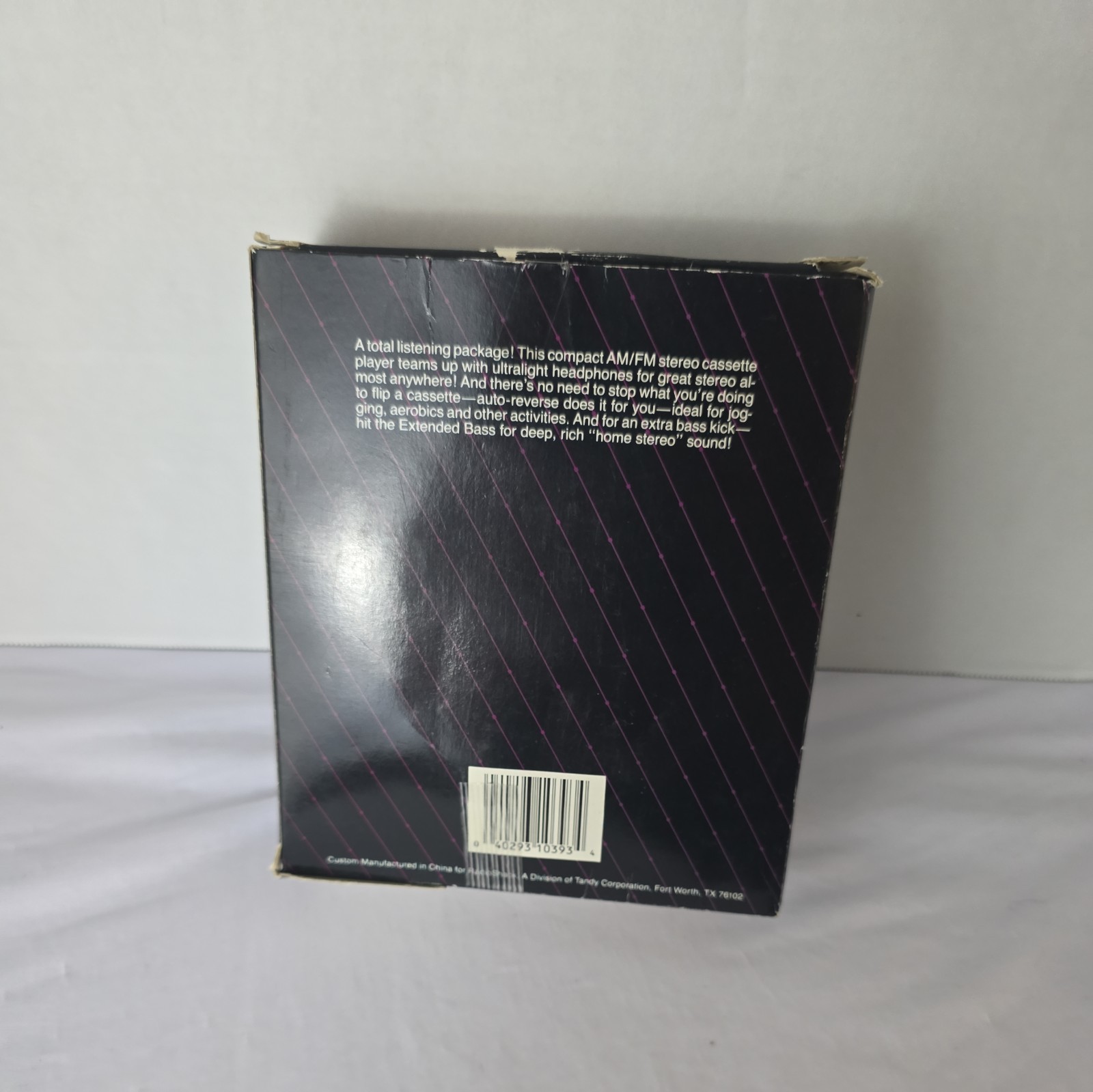 VINTAGE OPTIMUS SCP-79 STEREO CASSETTE TAPE PLAYER HEADPHONES & MANUAL IN BOX