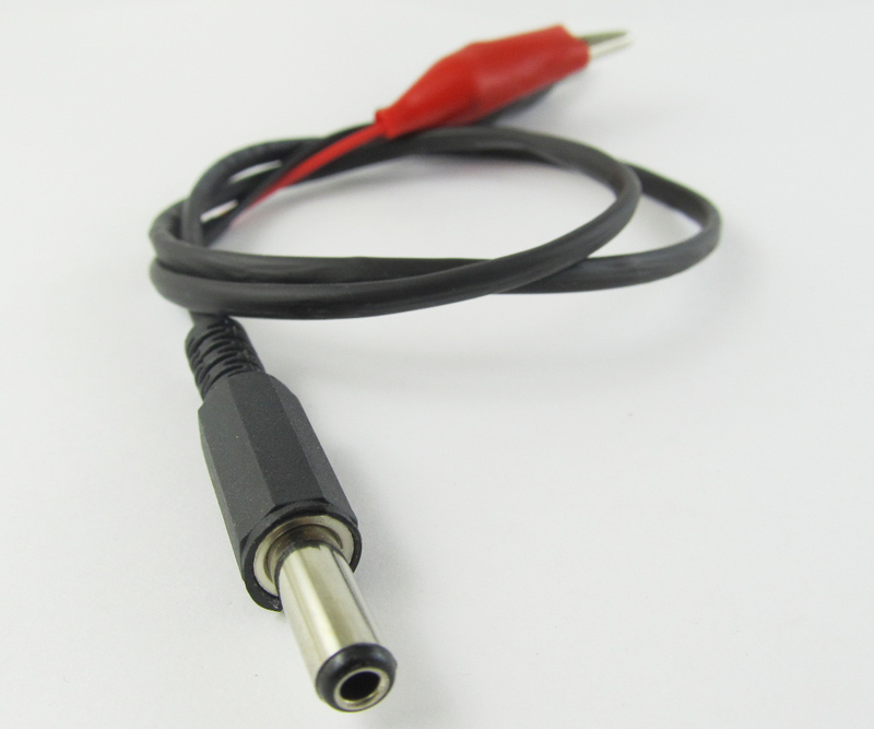 5pcs 0.5M 50cm Test Cable 5.5 x 2.5mm DC Power Male Plug to Dual Alligator Clip