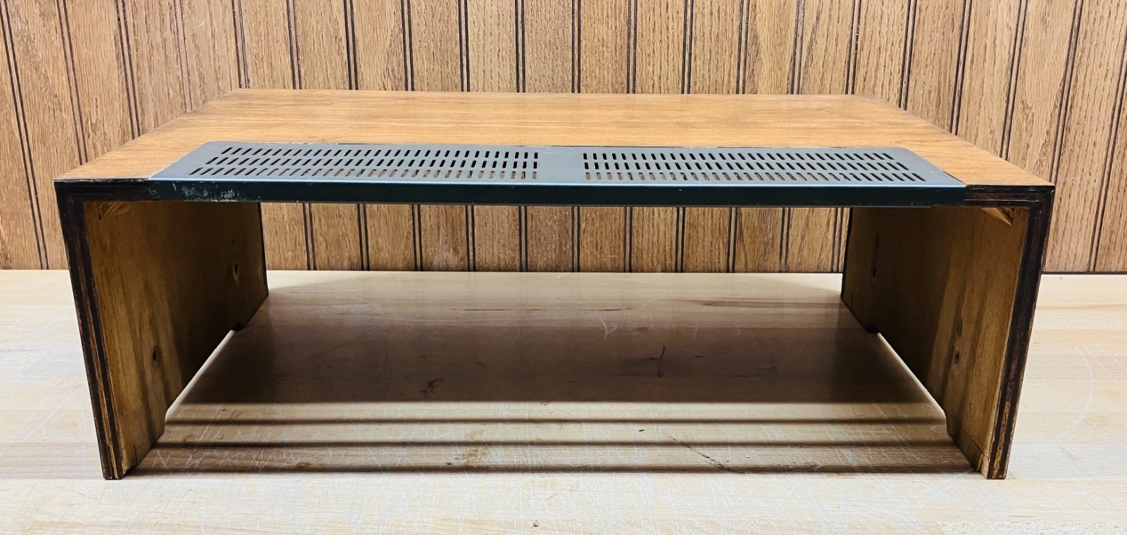 Sansui 8080 Orig Wood Case w/Walnut Veneer + bottom/front trim strip and screws