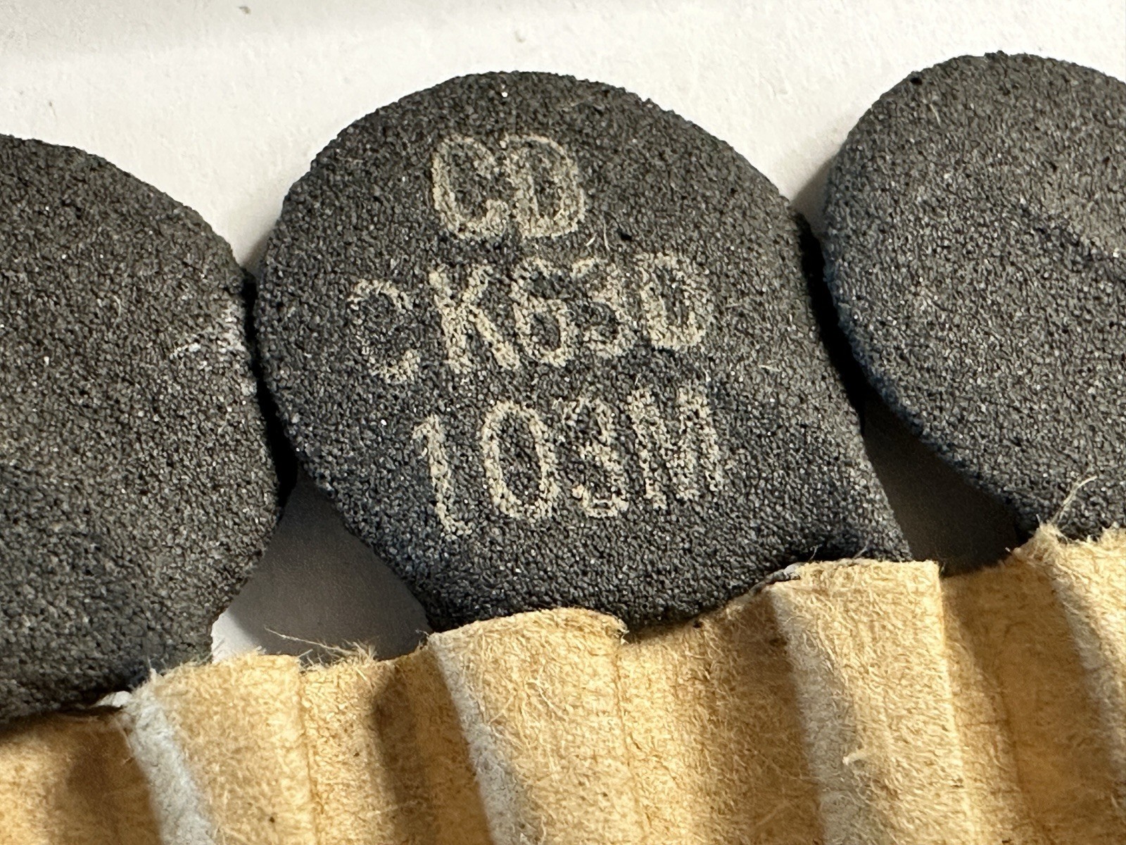 10 Cornell Dubilier CK63D103M .01uF 500V Military Ceramic Capacitors NOS