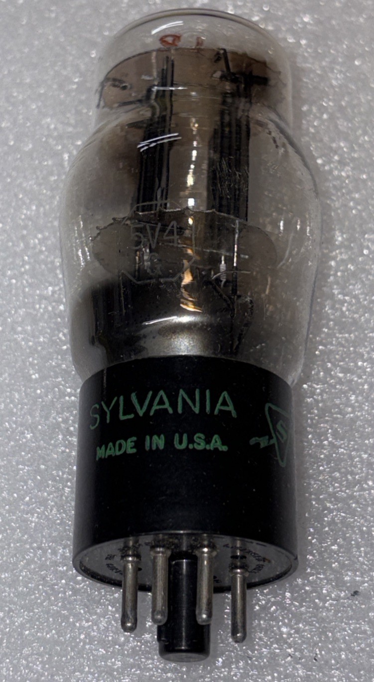 Sylvania 5V4G Rectifier Tube Tested Strong