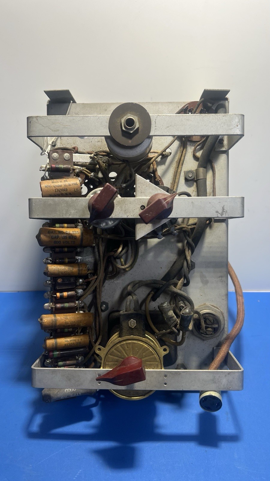 1930s–1940s Vintage Tube Radio Power Supply Chassis w/ Transformer