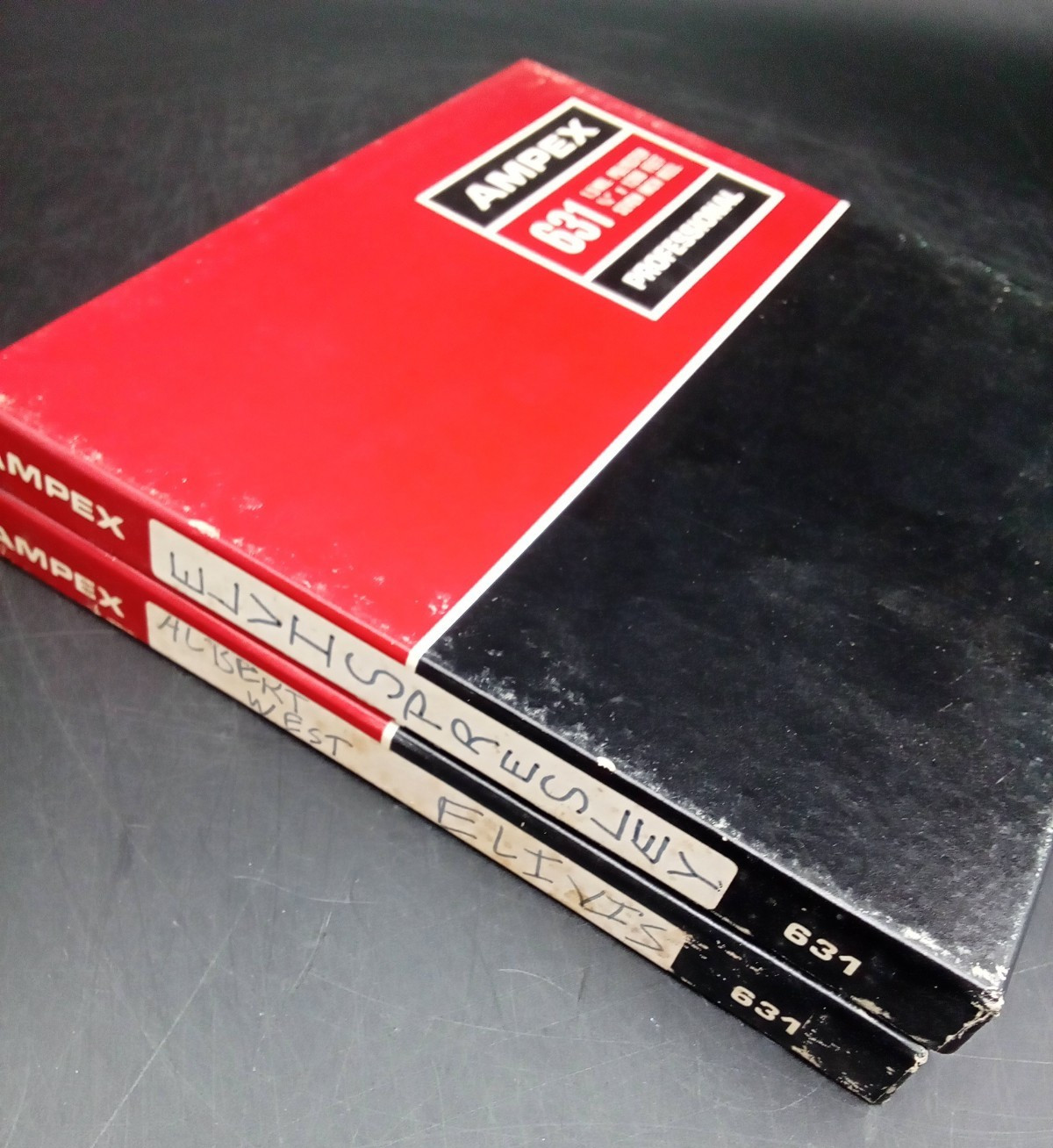Ampex 631 Reel to Reel Pre-Recorded Elvis (lot of 2) Seven Inch Reel