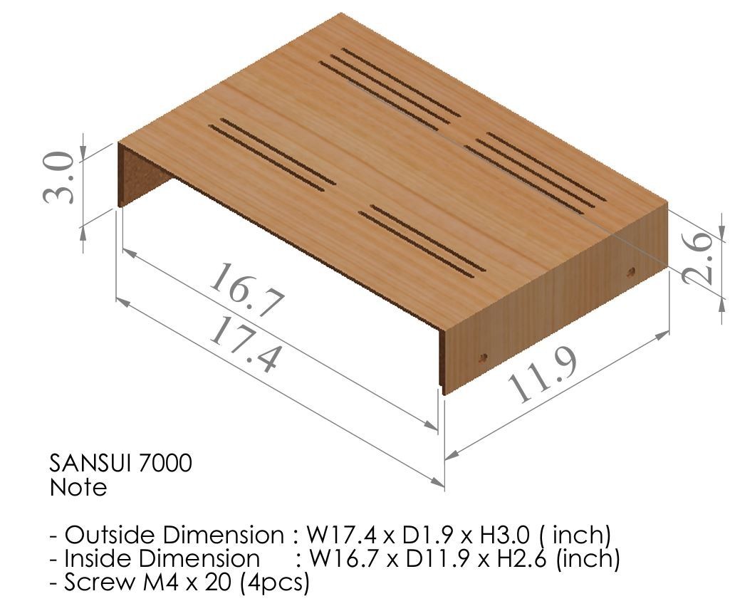 Sansui 7000 Receiver Wood Case – Real Oak Cabinet – 1 Yr Warranty