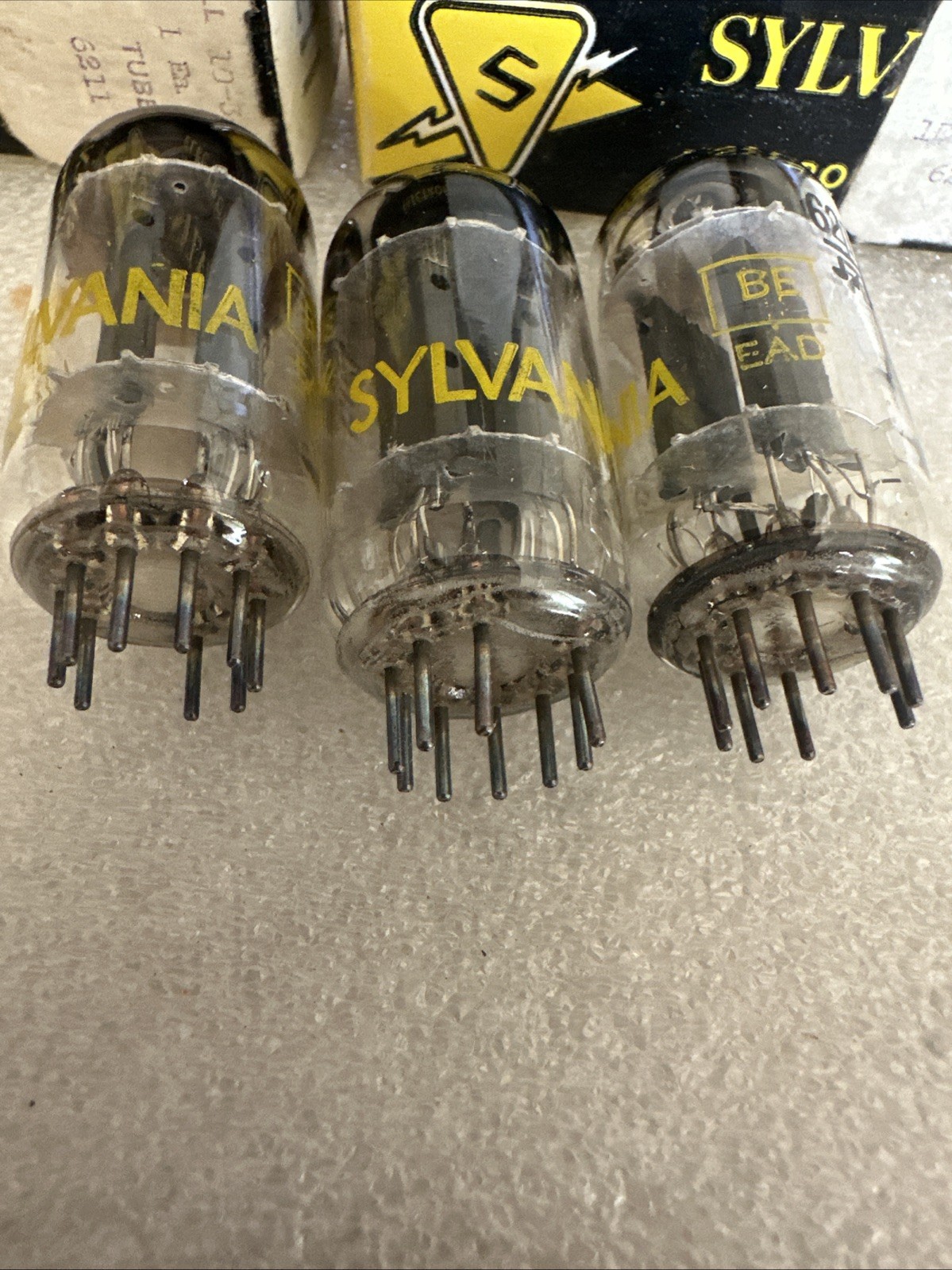 Sylvania 6211 Vacuum Tubes – Made in USA 1967 – NOS W/ Original Boxes