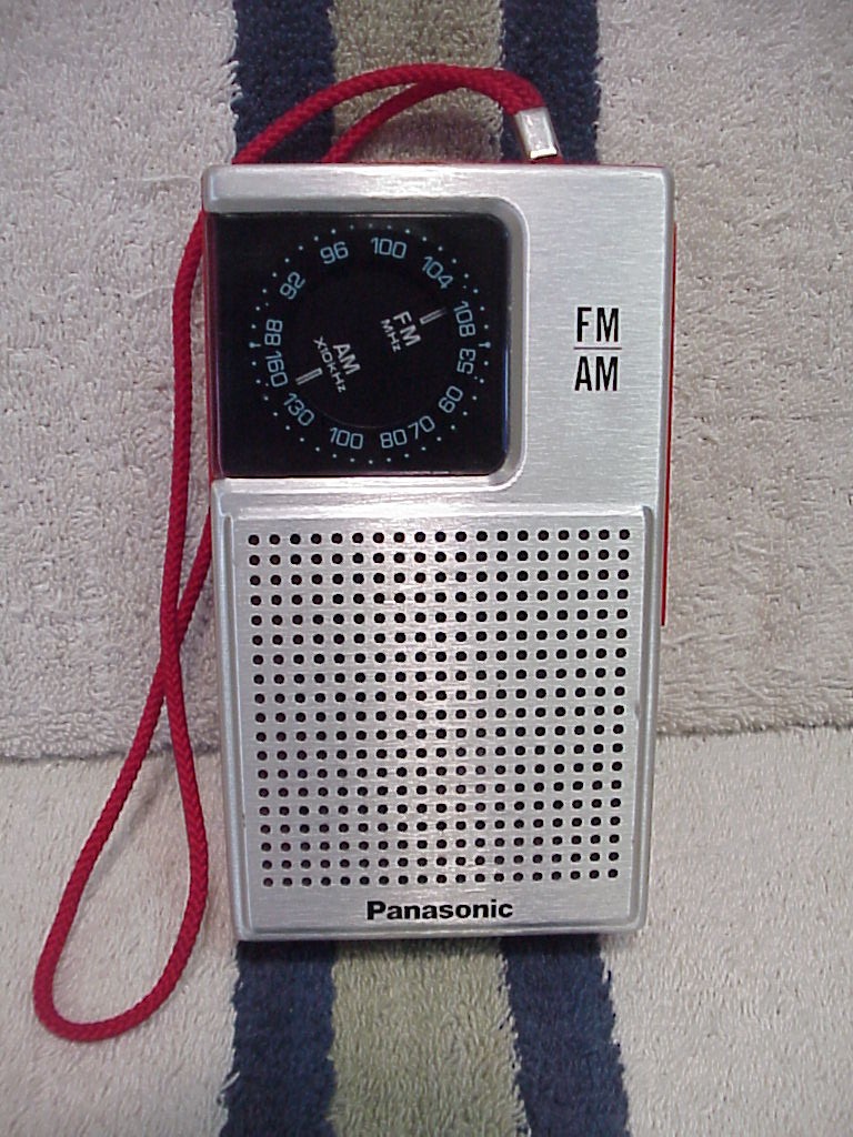 Panasonic RF-506 Red FM-AM Radio Repaired Works Excellent Vintage 1978