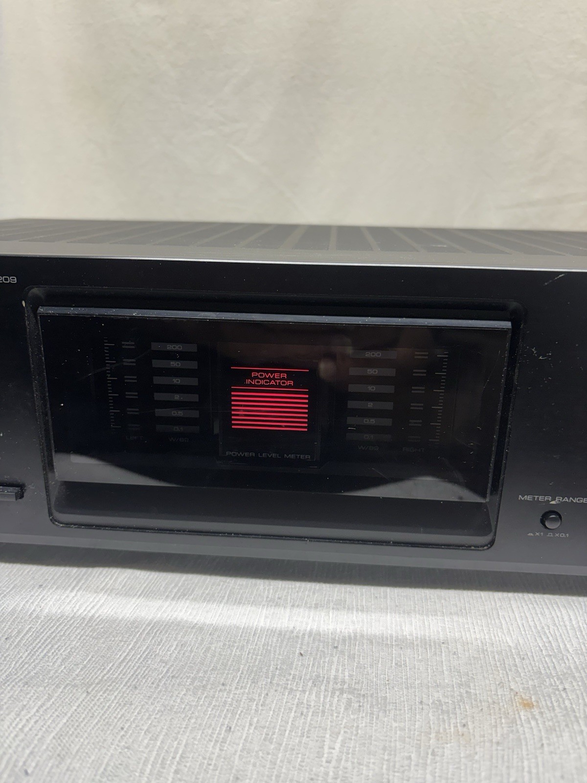 Kenwood KM-208 150W/Ch Stereo Power Amplifier Hi-Fi Black Vintage 1989 Untested