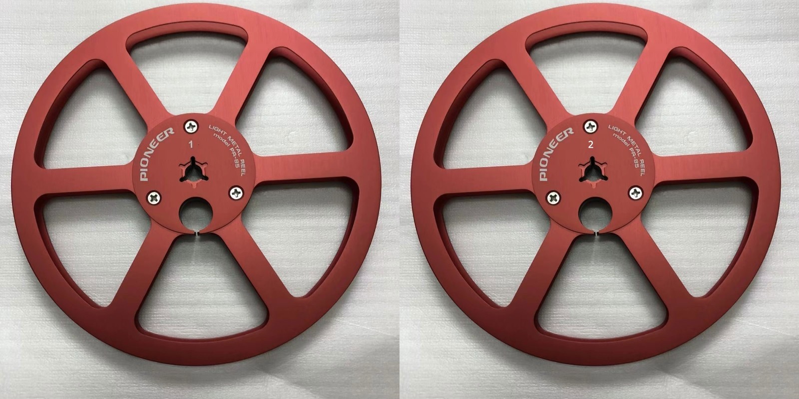 One Pair 7” Silver Pioneer Tape Reel For PR-100 PR-85 RT-909 707 tape recorder