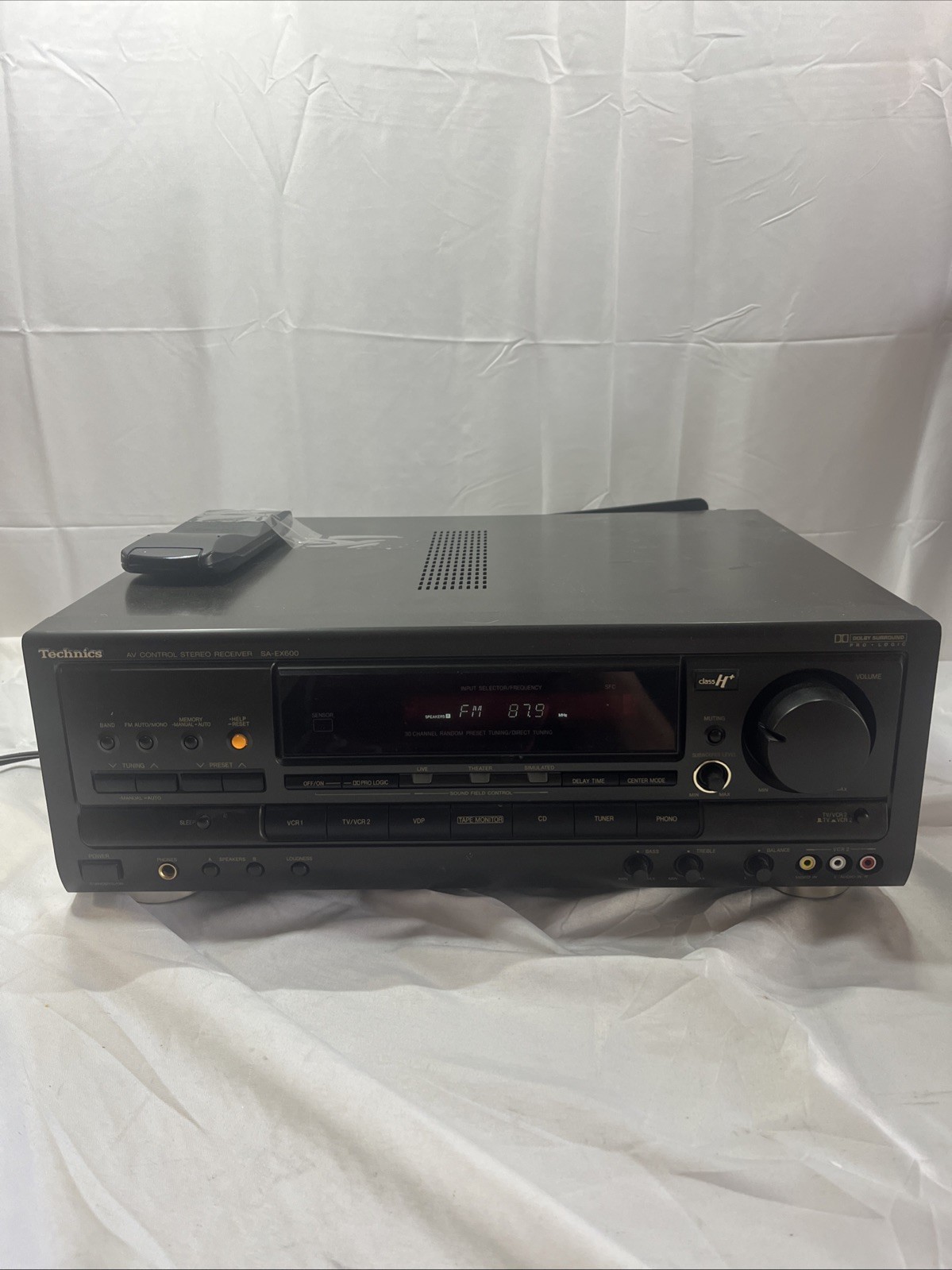 TECHNICS SA-EX600 Surround Sound Receiver With Remote And Power Cord. NICE!