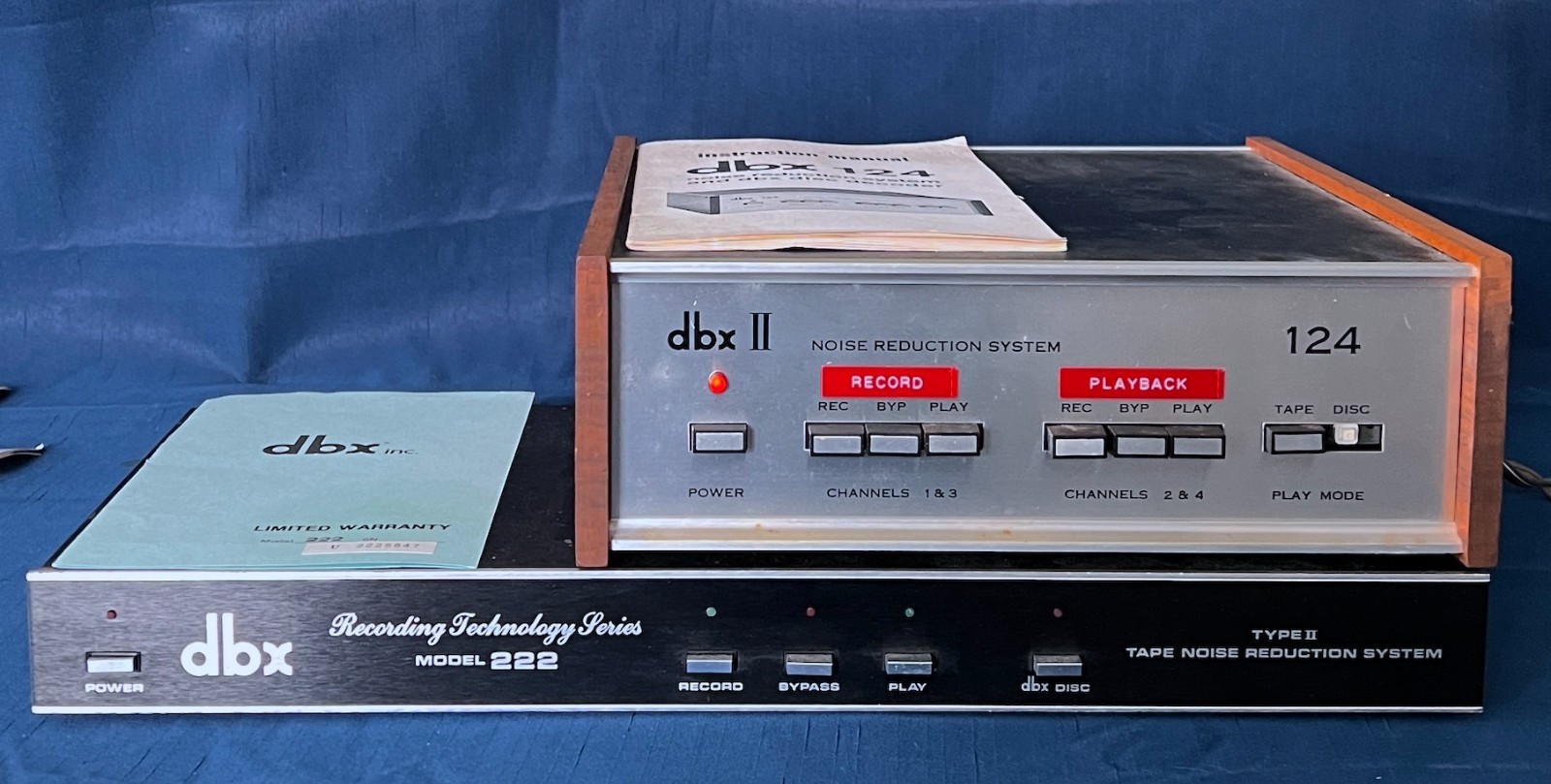 DBX Model 124 & 222 Type II Tape Noise Reduction Recording System, Inst. Manual
