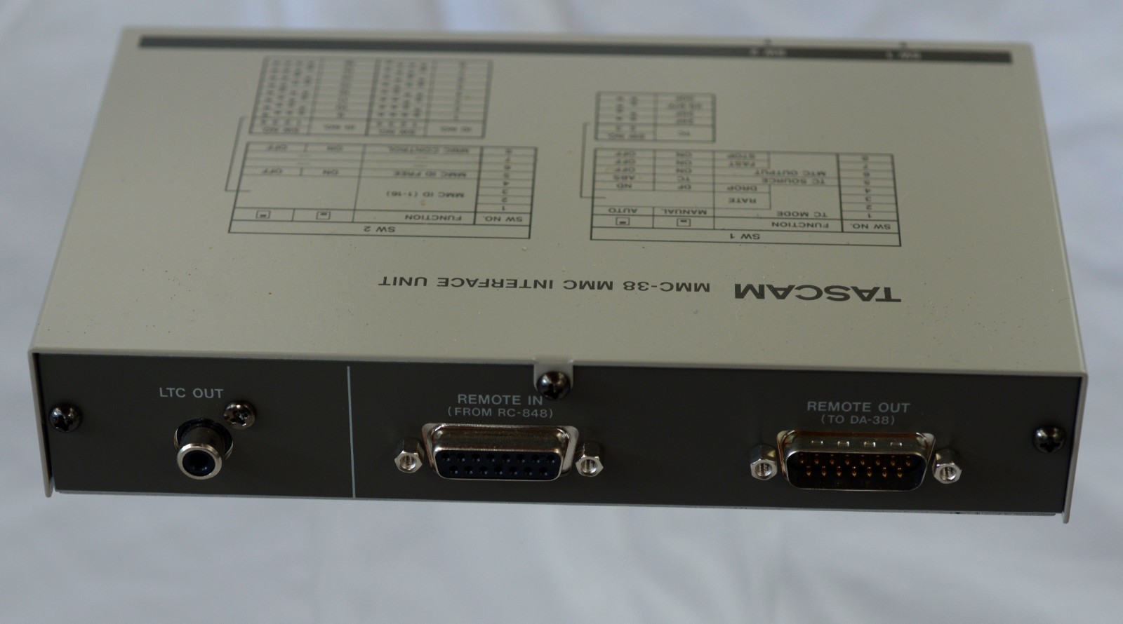 TASCAM MMC-38 Audio Interface Unit With Cables Unused Condition