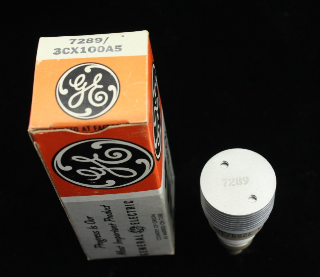 New Qty 1 GE 7289 3CX100A5 UHF Power Triode Vacuum Tube 6.0V Heater NOS USA