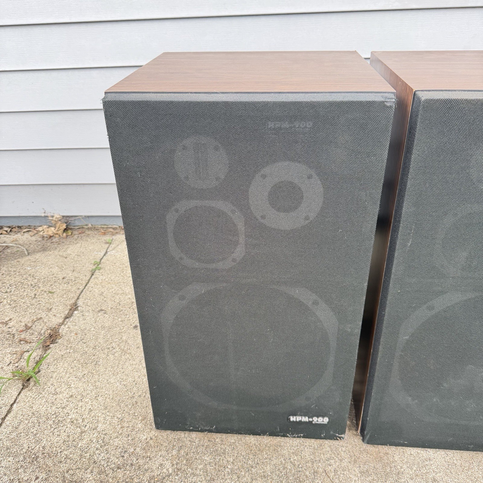 Vintage Pioneer HPM-900 Floor Speakers w/ Original Grill Covers Tested Working
