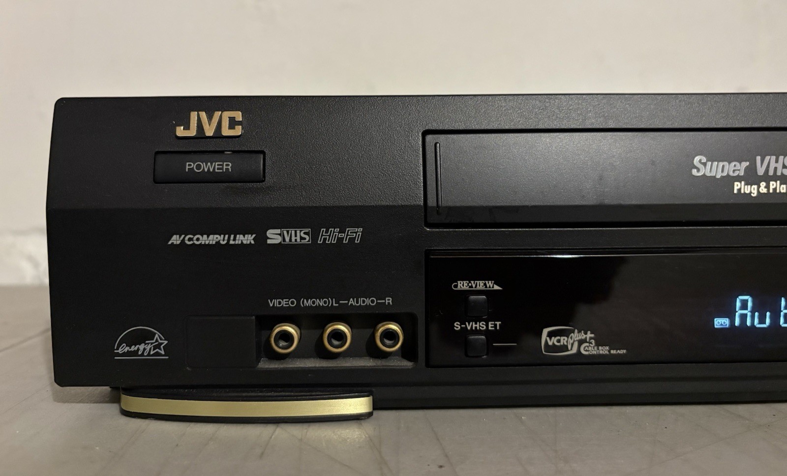 JVC HR-S3800U Super VHS ET Video Cassette Player 4-Head Tested Working & Remote