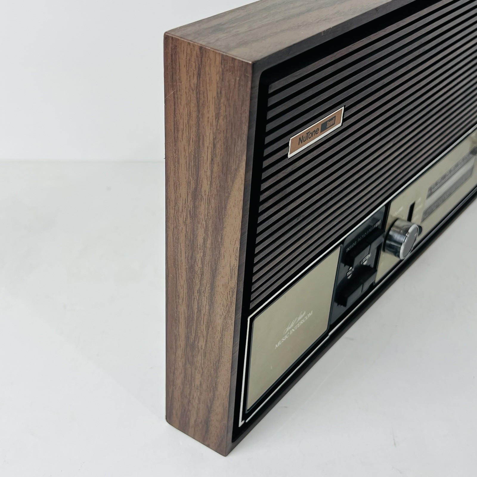 NuTone Vintage 70s/80s House Radio Intercom Audio System Wood