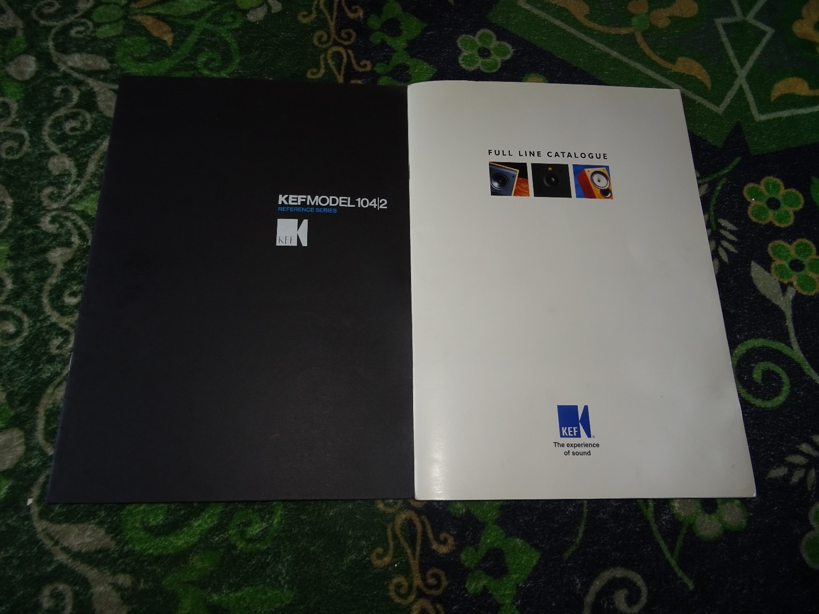 kef reference 104/2 Owner’s Manual & Receipt + Q- Full line Speaker Catalogue