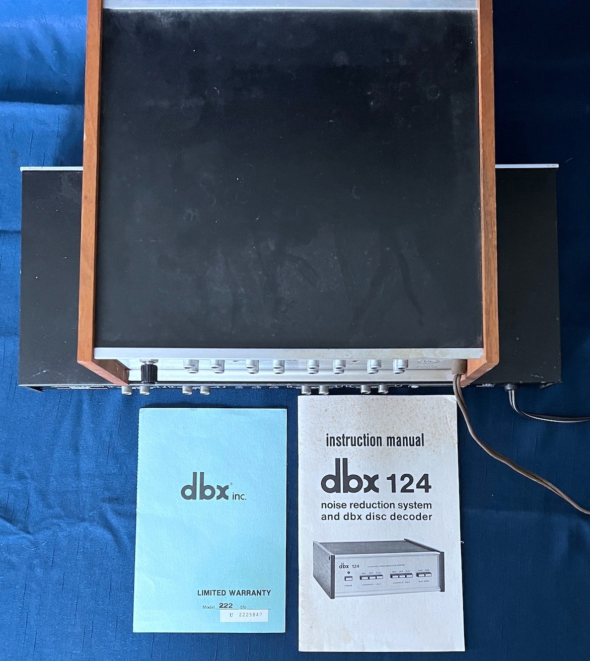 DBX Model 124 & 222 Type II Tape Noise Reduction Recording System, Inst. Manual