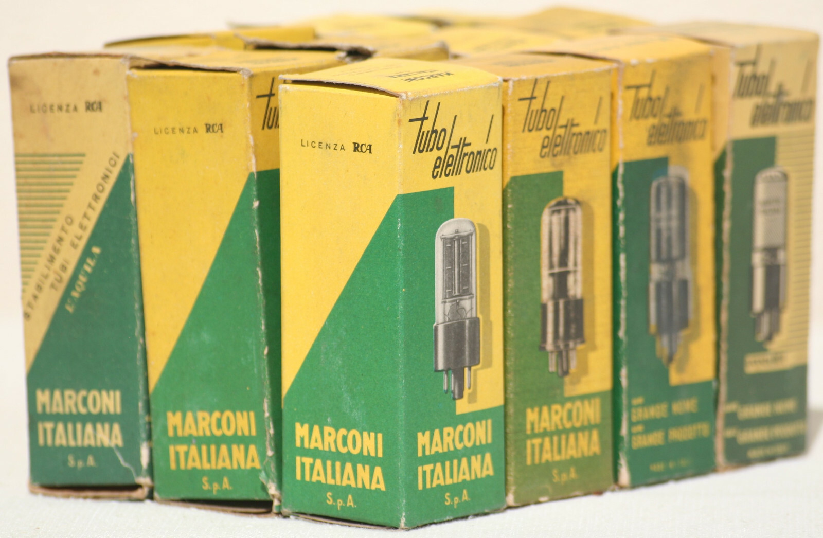 6sn7 tube gt Marconi Italy tubes amplifier preamp b65 vt-231 ecc33 33s30 valve