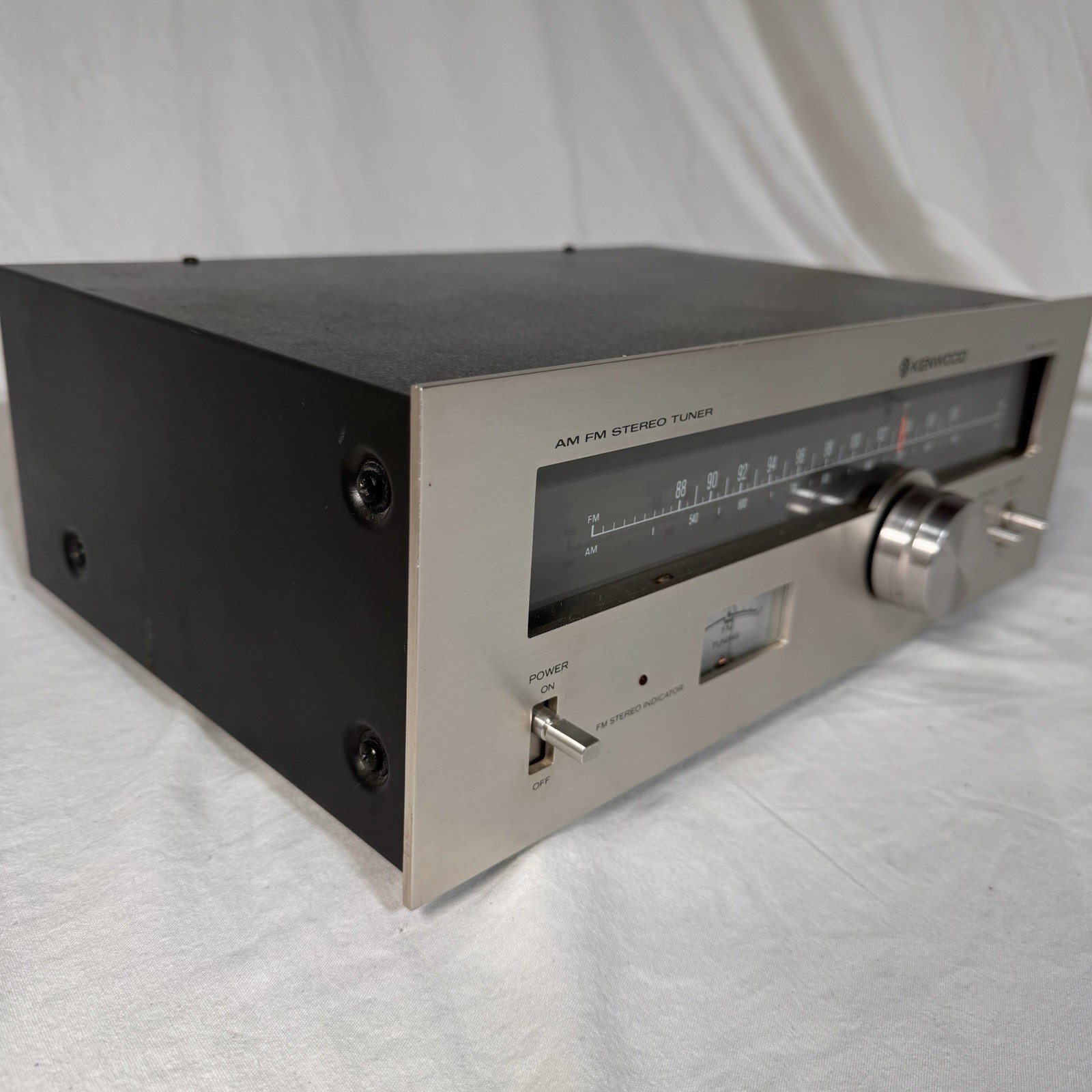 Vintage Kenwood KT-5300 AM / FM Stereo Tuner Silver Made In Japan ~ TESTED