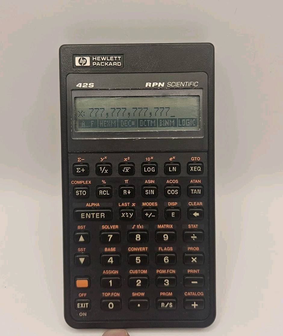 Vintage HP-42S RPN Scientific Calculator 1987 Made In USA Rare