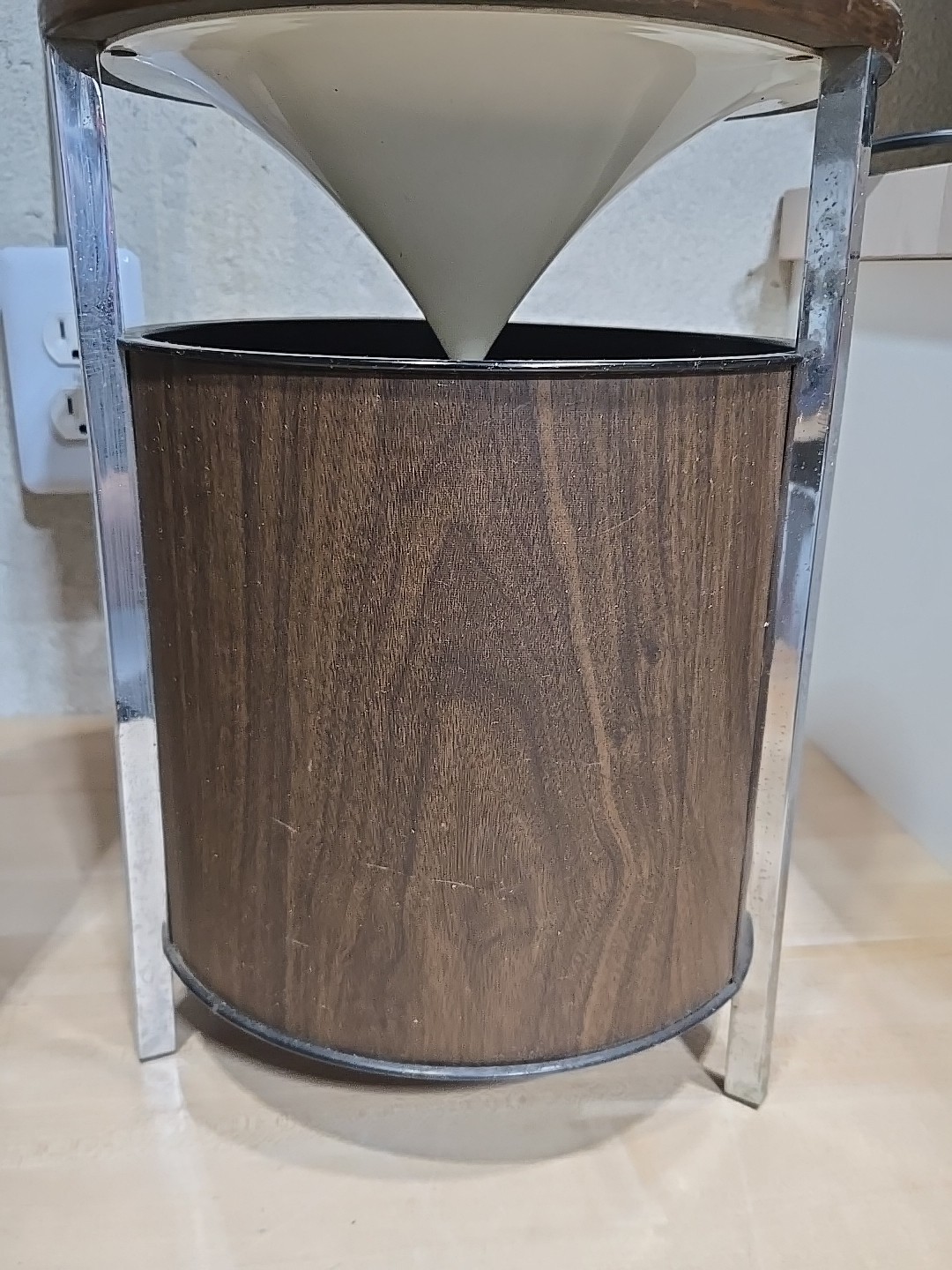 Vintage Pair Zenith Circle of Sound Speakers Mid Century Modern Omnidirectional