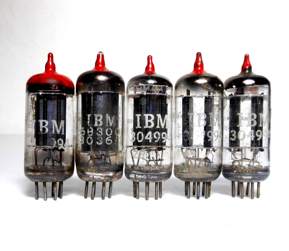 IBM 1684 1950s’ Computer Tube RCA USA Dual Triode 6211 Collector Display (x1pc)
