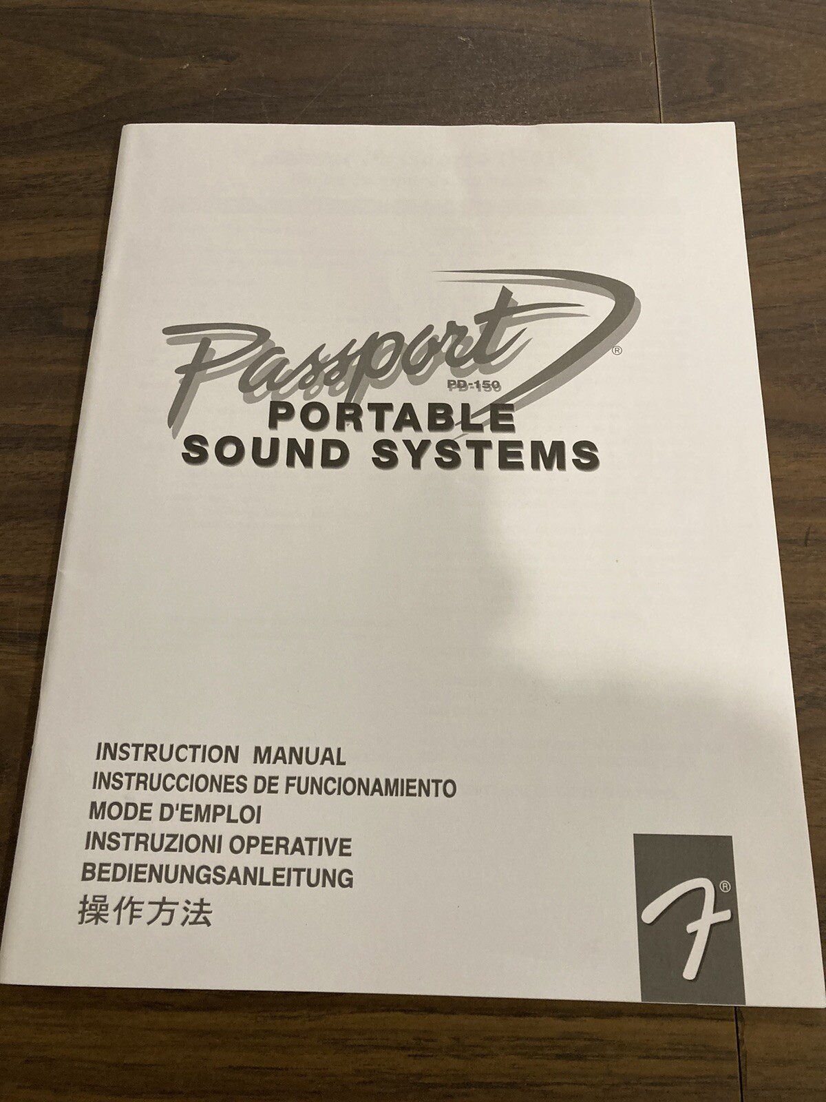 Fender Passport PD-150 and wireless accessories instruction Manual