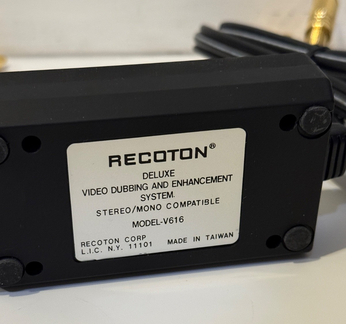 📼 Recoton V616 Deluxe Video Dubbing & Enhancement System NOS Vintage RCA