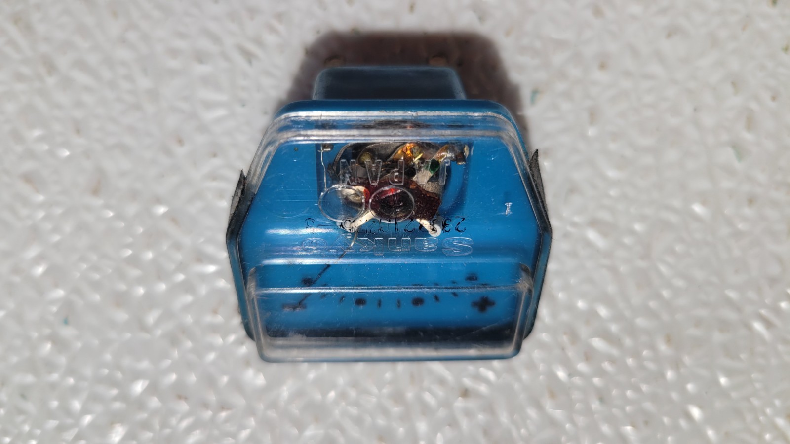 NOS NEW SANKYO JAPAN MINIATURE + – PLUS MINUS SIGNAL TUNING PANEL ANALOG METER