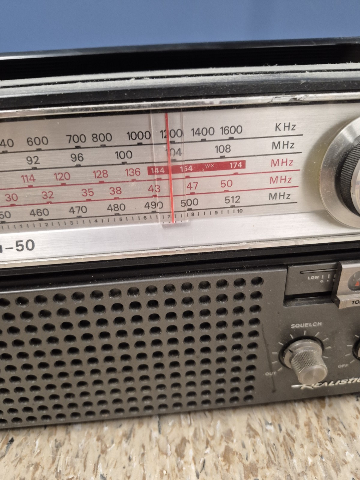 Vintage Realistic Patrolman-50 Portable Radio Untested Retro Untested Radioshack