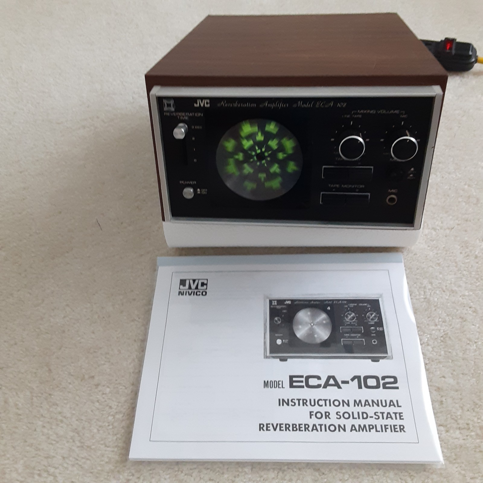 JVC ECA-102 Solid-State Reverberation Reverb Amplifier Amp; Works Great & NICE!