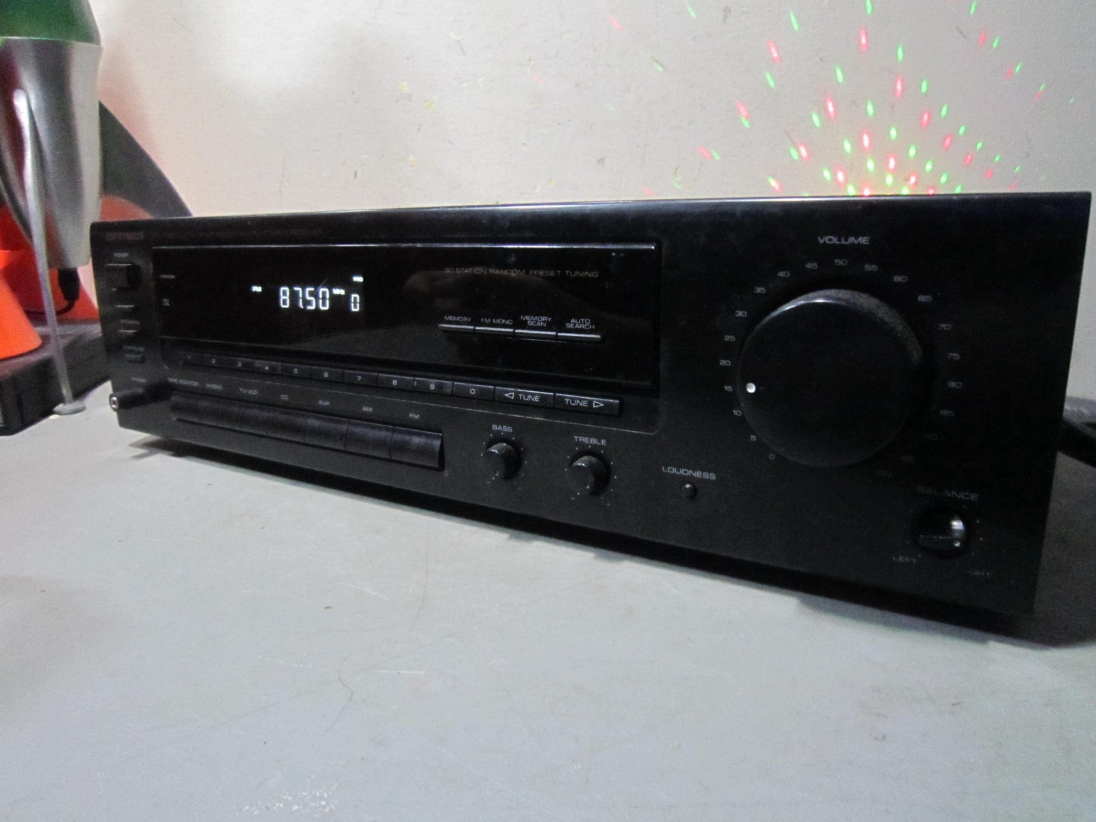 Working Optimus STA-7500 31-2107 2 Channel Stereo Receiver w/ Phono Input No Rmt