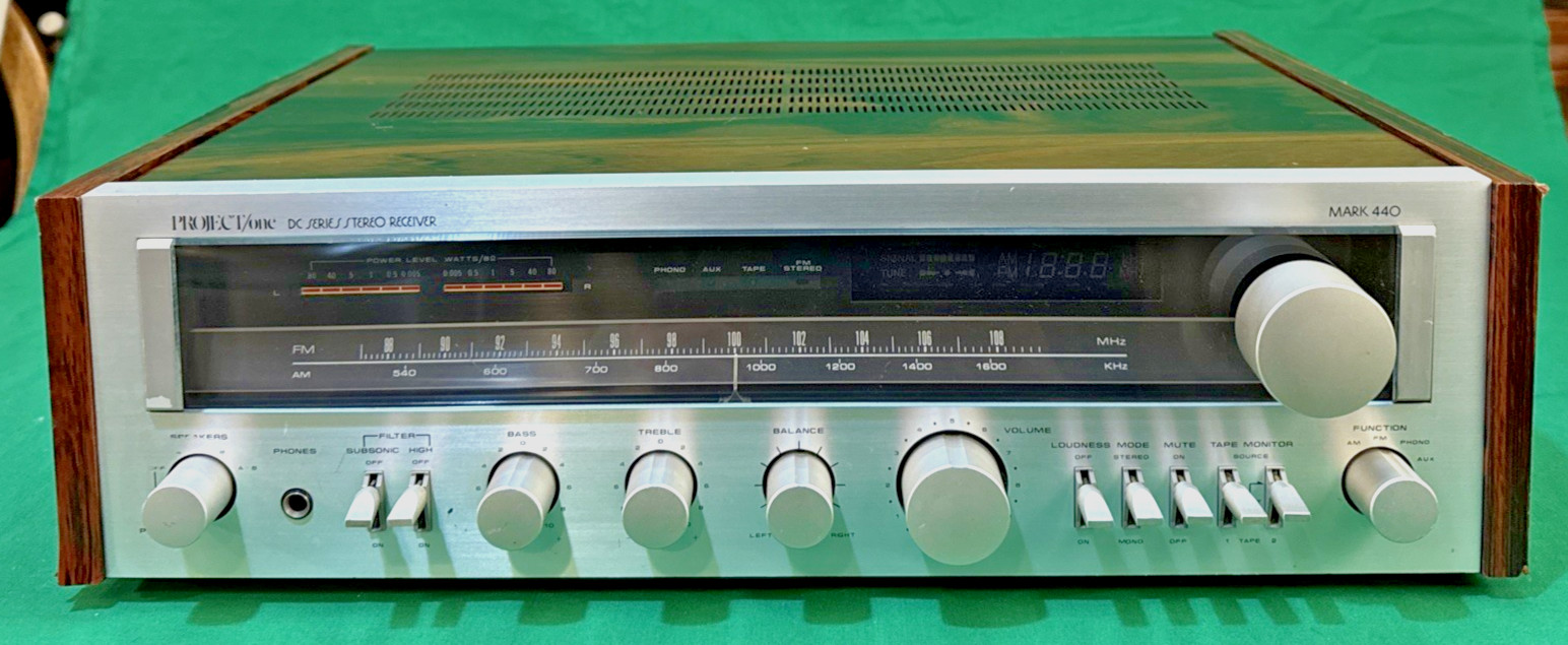 Vintage PROJECT/One Mark 440 DC Series 100W AM/FM Stereo Receiver – Parts/Repair