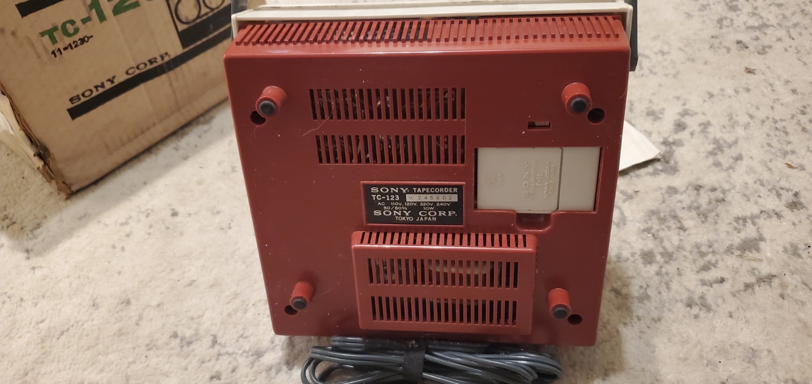 Sony Tc-123 Tapecorder