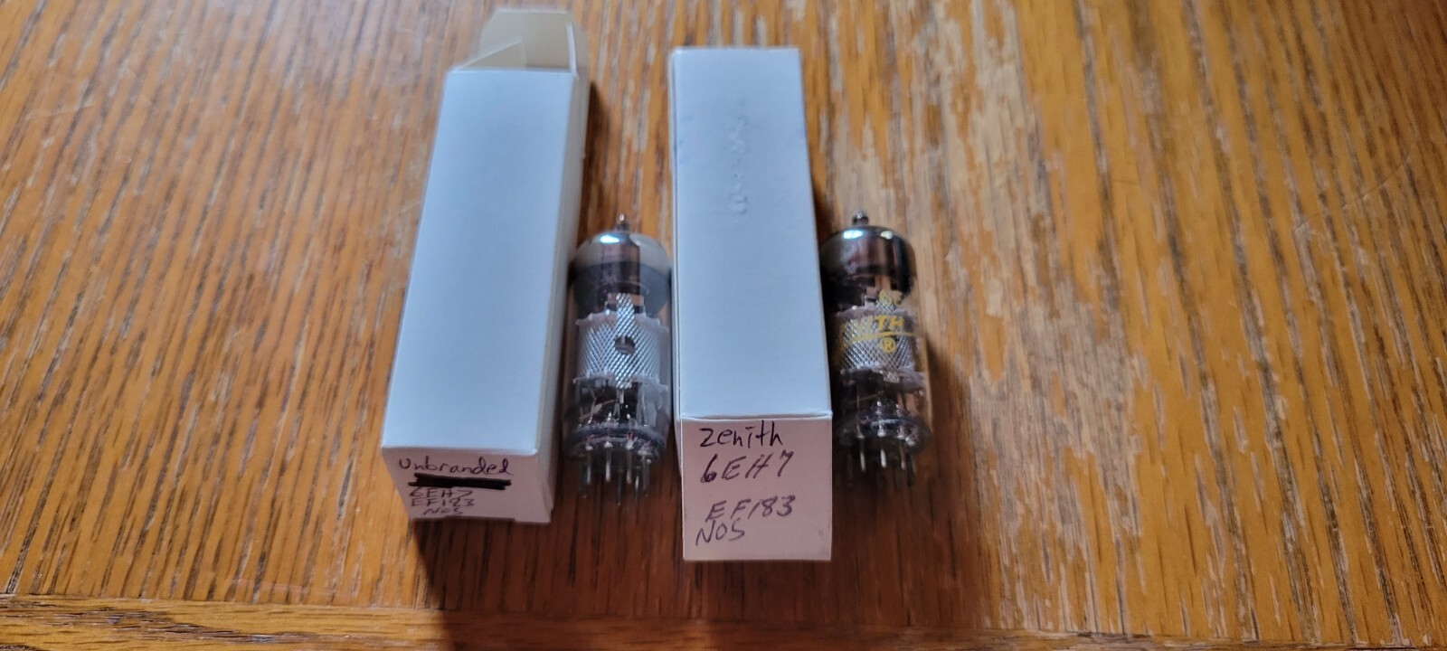 (2) Zenith/Unbranded 6EH7/EF183 Vacuum Tubes Tested