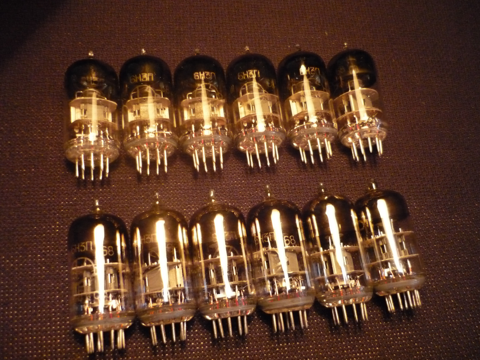 14pcs. 6N3P / 6Н3П ~ 6CC42, 2C51, 5670 Double triode NEW. ONE BATCH IX-1981