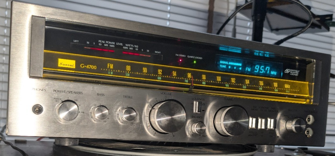 Sansui G-4700 AMFM Pure Power DC Stereo Receiver 50WPC Perfect Working Condition