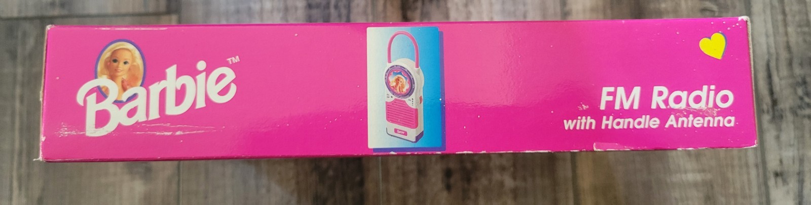 Vintage 1996 Pink Box Barbie Portable FM Radio with Handle Antenna NRFB NEW