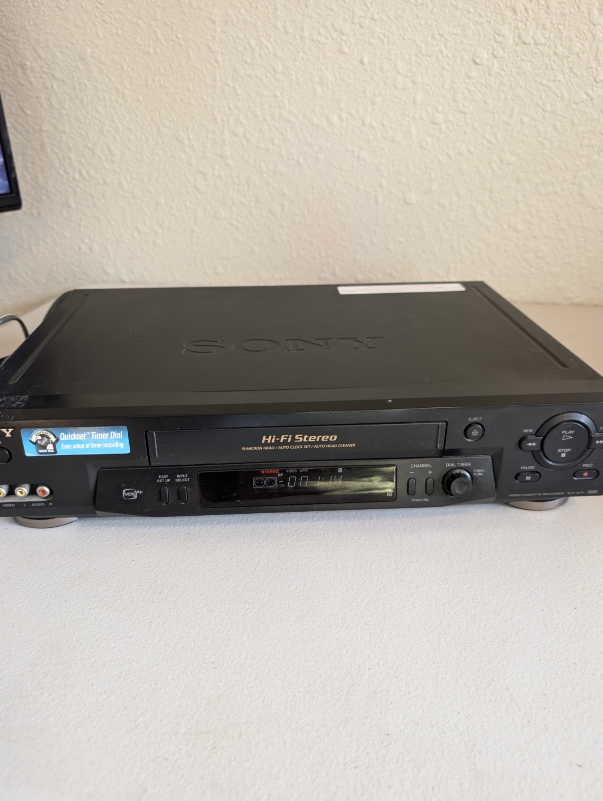 Sony SLV-N71 VCR VHS Player Tested & Working No Remote Free Shipping