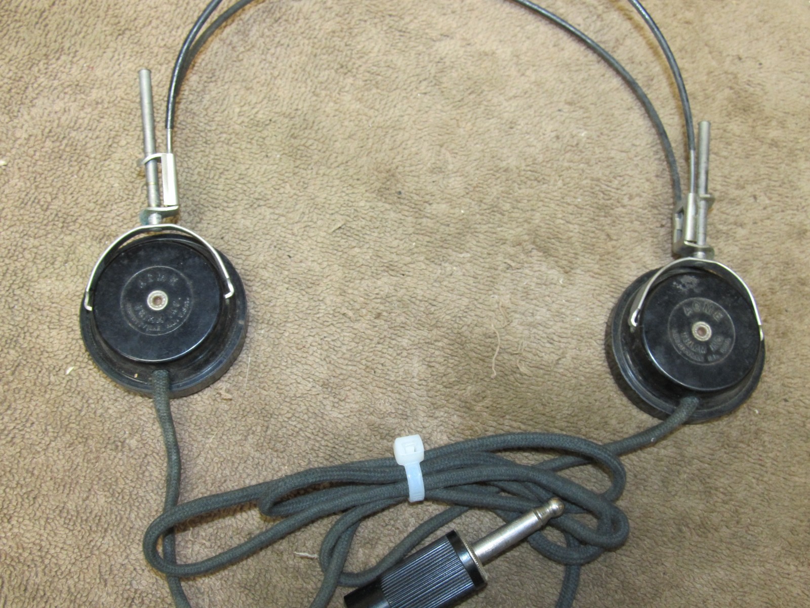 Antique Set Of Radio Headphones, Trimm Acme #104