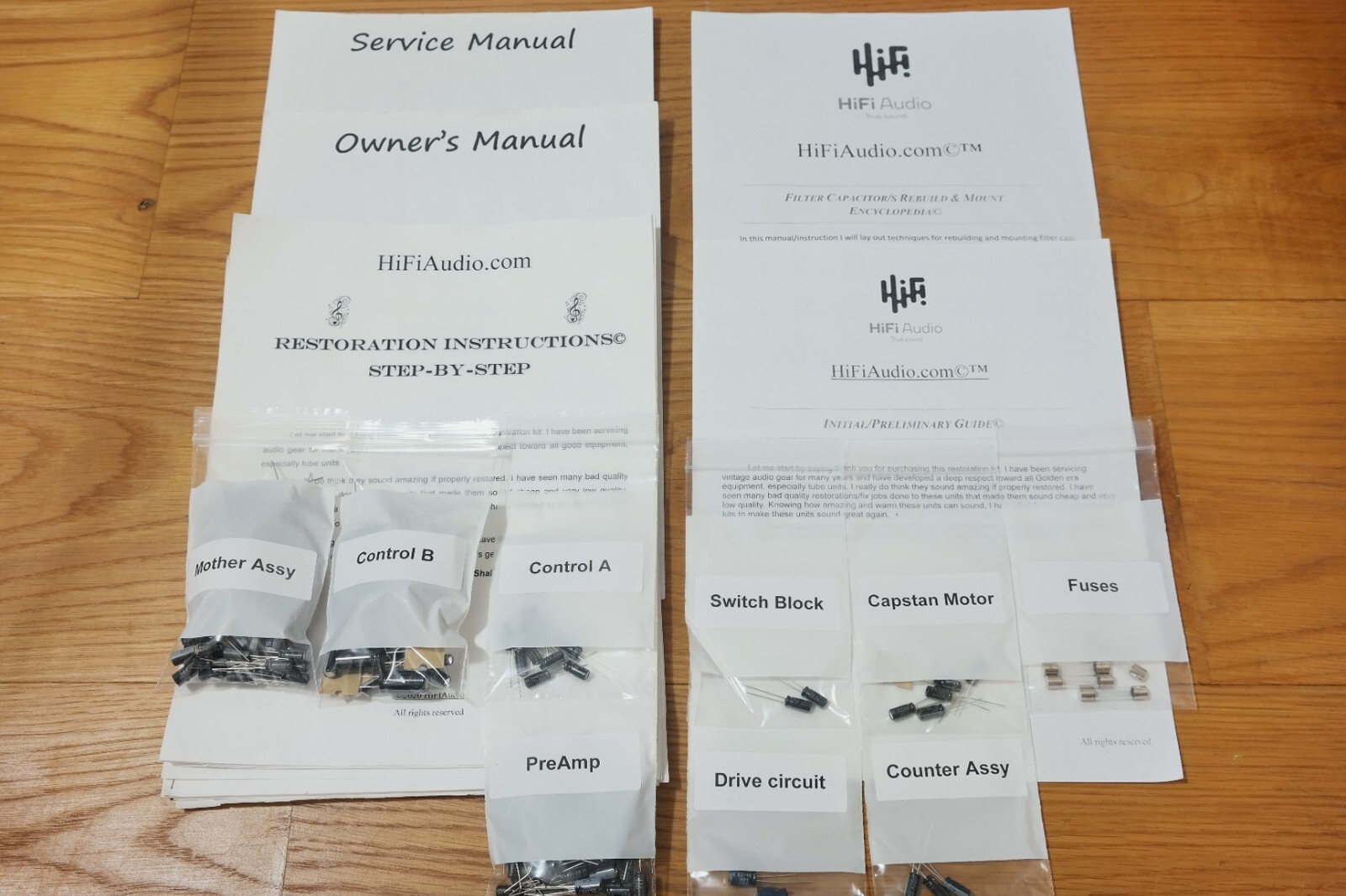 Pioneer RT-909 restoration rebuild service kit repair capacitor reel RTR