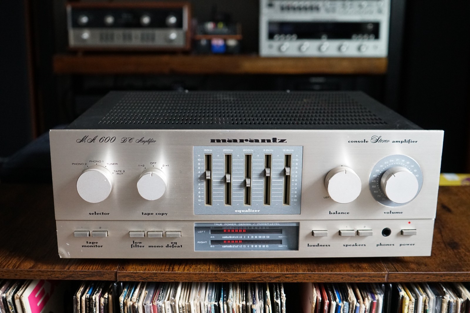 Vintage Marantz MA 600 DC Amplifier works but read description* Marantz PM500