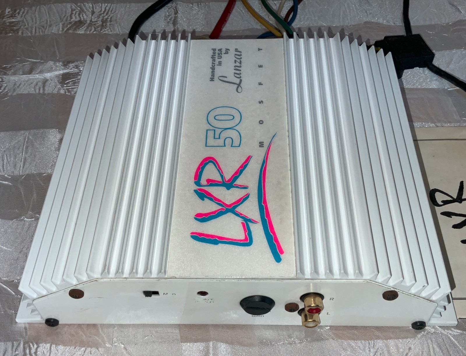 VINTAGE LANZAR LRX 50 Mosfet AMPLIFIER 2 OHMS Channel &4 OHMS Bridged Bridgeable