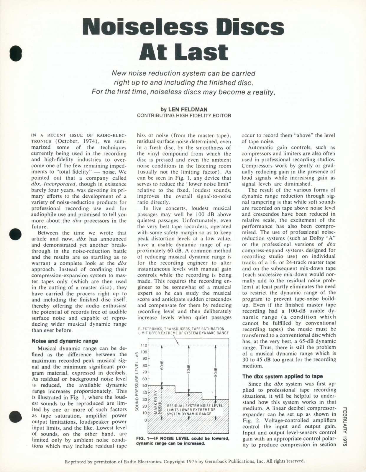 1973 dbx Record LP Noise Reduction Audiophile Synthesizer Dealer Brochure Lot