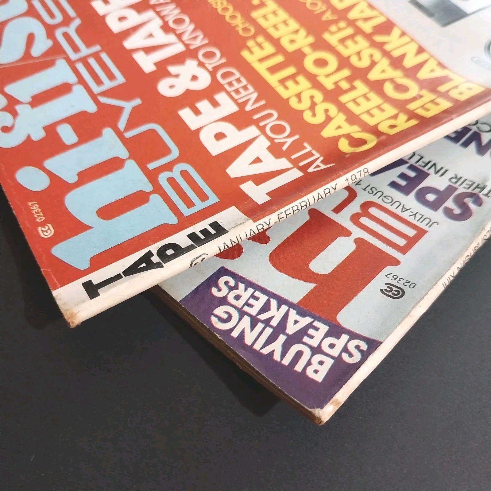 Lot of 2 Vintage Hi-Fi Stereo Buyers Guide Magazines 1978 Tape & 1979 Speaker