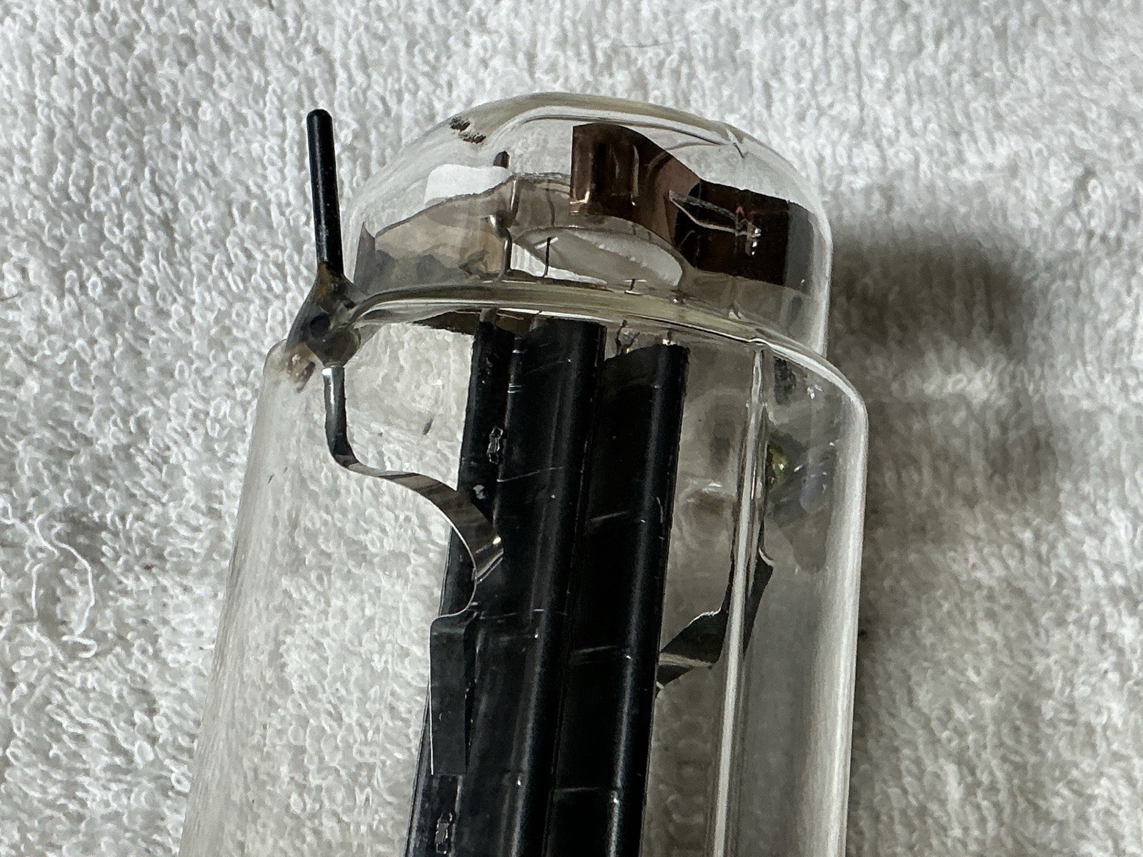 1956 UNITED USAF-596 RECTIFIER TUBE NOS BLACK PLATE 5U4G WE 274B 5U4 5AR4 GZ34