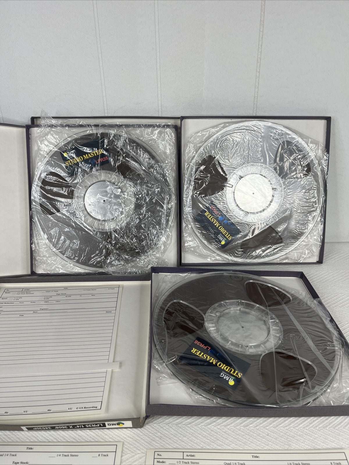 RMG STUDIO MASTER LPR35 1/4″ x 3608’ 34530P Reel to Reel Tape – 10.5″