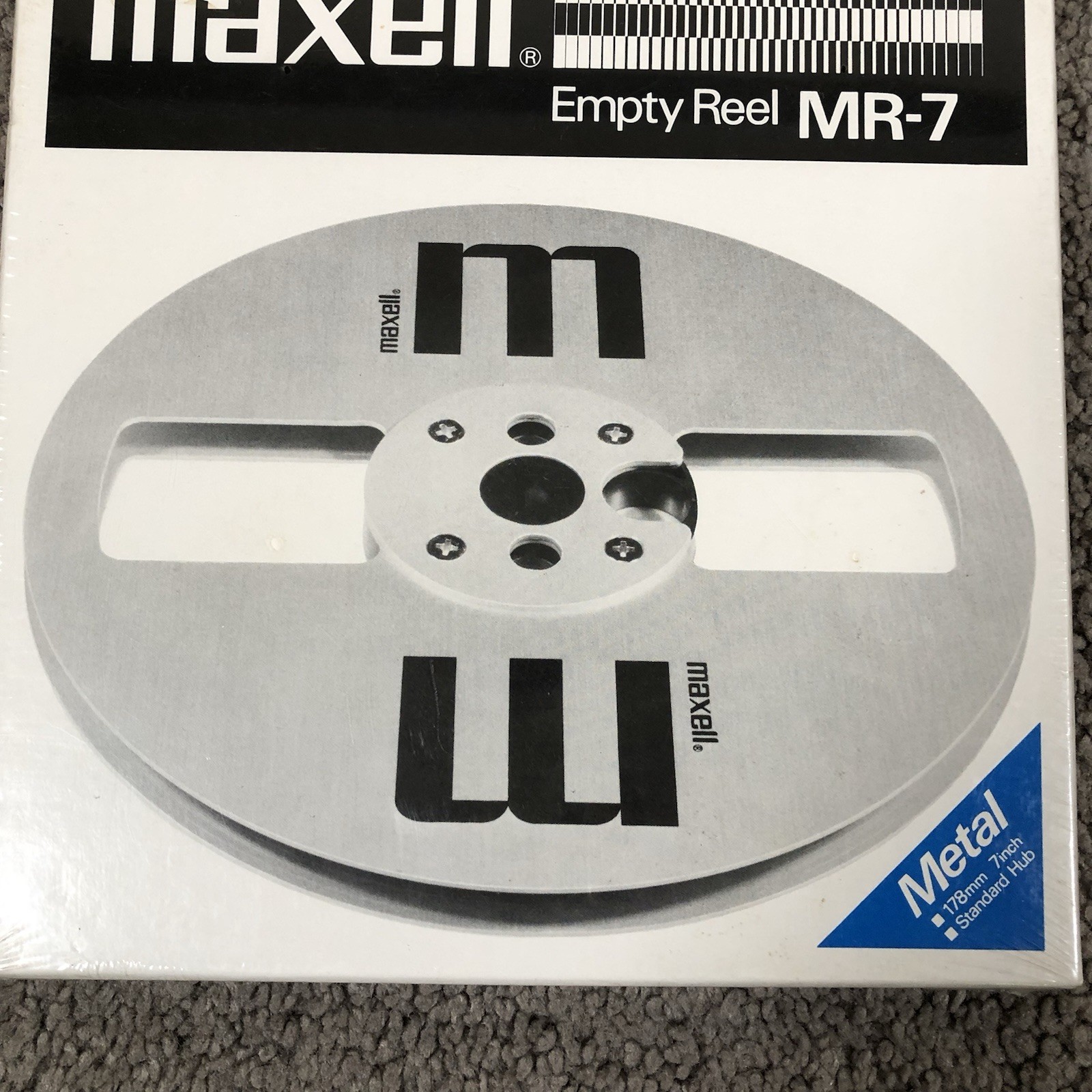 NEW Maxell MR-7 7 Inch Metal Empty Reel-to-Reel Tape Take-Up Reel