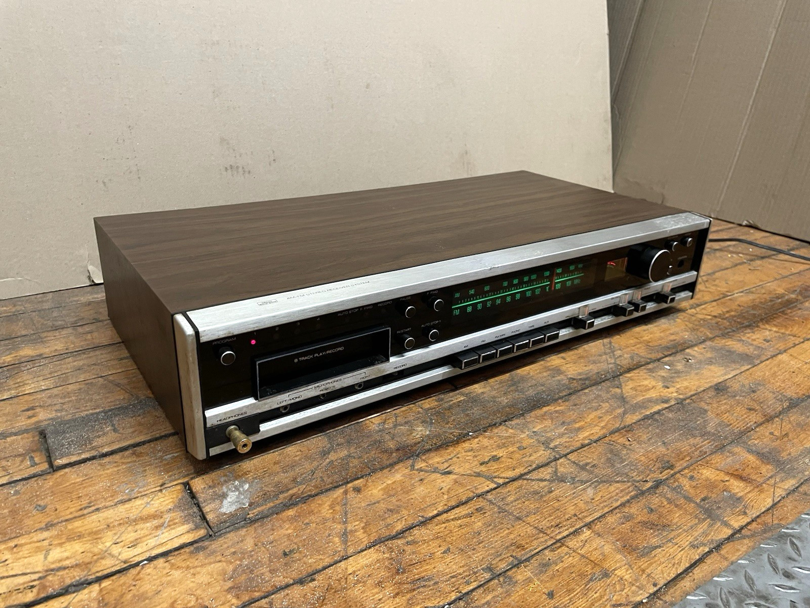 Vintage Sears Stereo Receiver 8 Track Player Recorder Model 132 Parts Repair